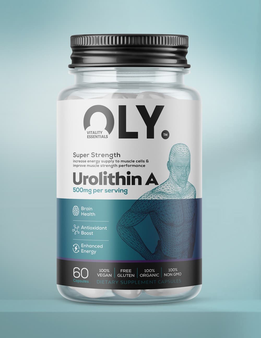 Oly - Urolithin A - 500mg - 60 vcaps – OLY packaging
